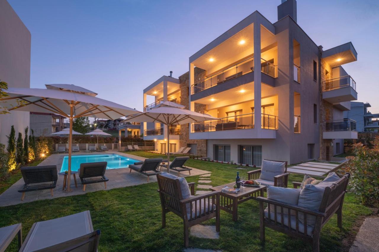 Sea Wind Luxury Apartments With Pool Kassandra Halkidikι เนอาโฟเกีย ภายนอก รูปภาพ