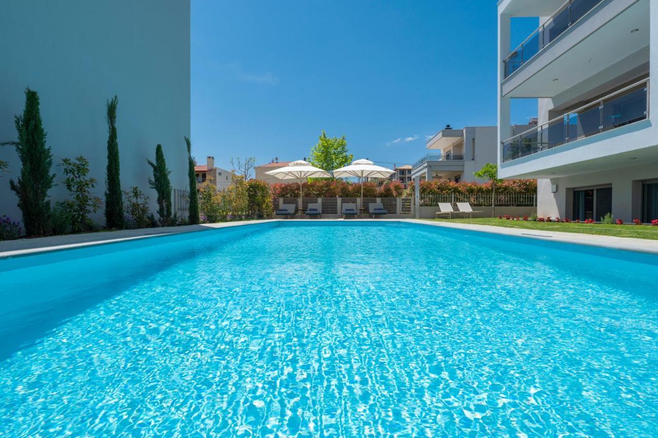 Sea Wind Luxury Apartments With Pool Kassandra Halkidikι เนอาโฟเกีย ภายนอก รูปภาพ